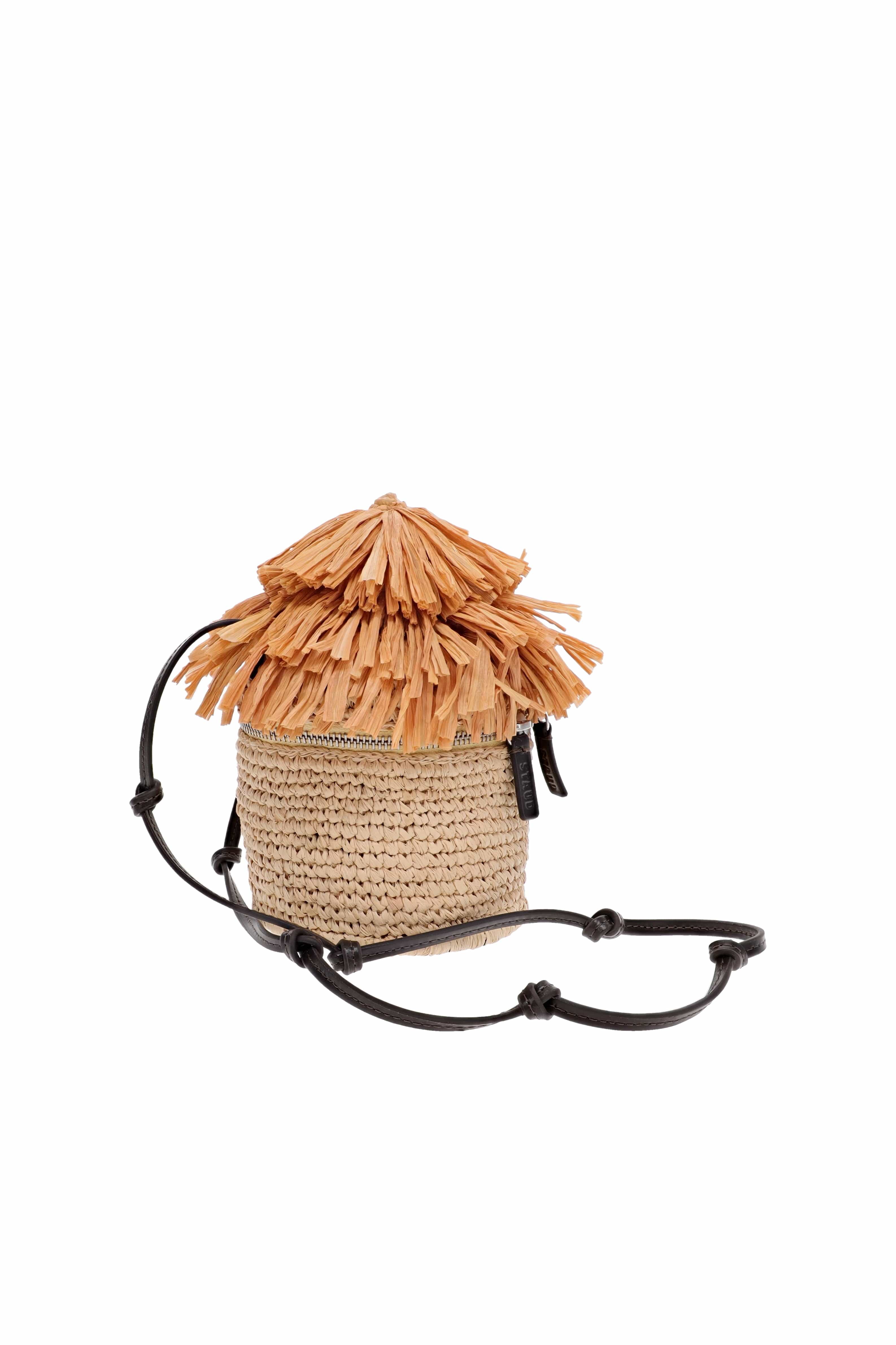 Staud Tiki Natural Raffia Bucket Bag