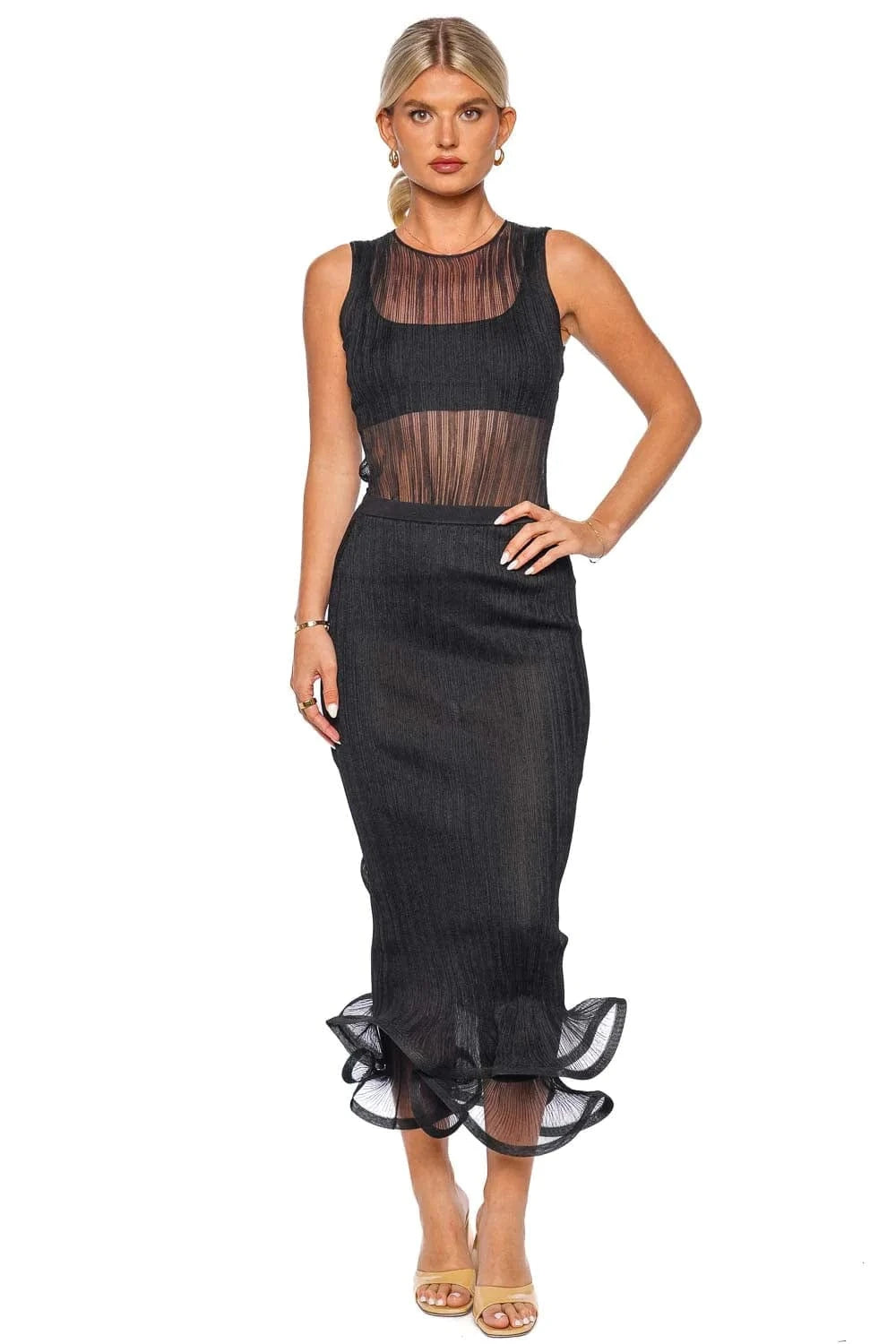 Black Simkhai Two Piece Set.