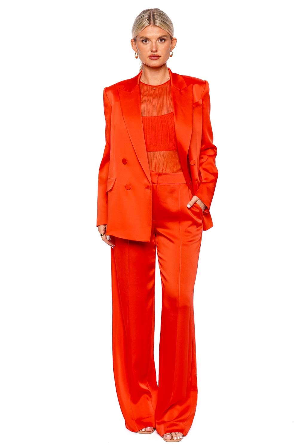 SIMKHAI Kyra Flame Wide Leg Pant