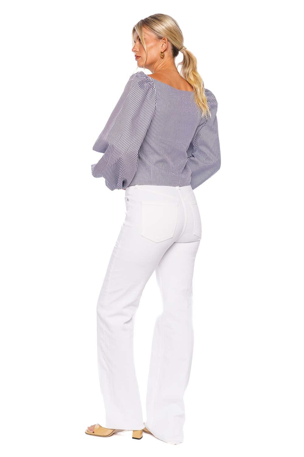 No Pise La Grama Grecia Stripe Long Sleeve Top