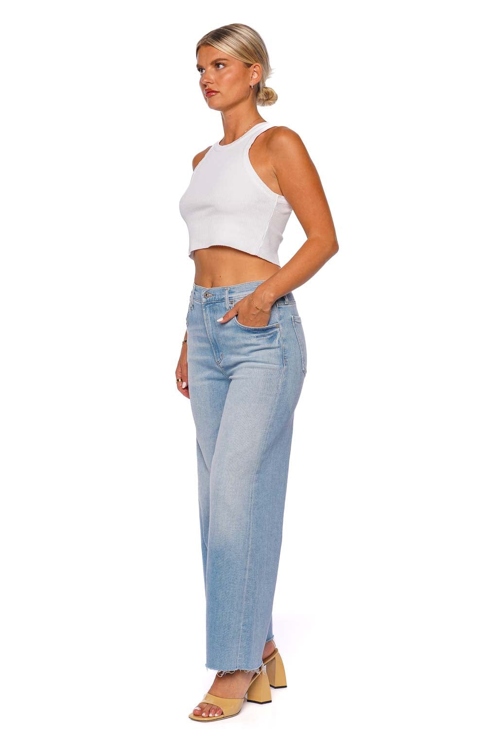 Citizens of Humanity Lyra Marquee Wide Leg Crop Jean