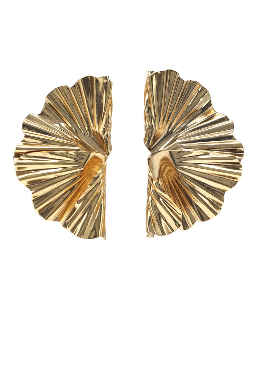 Jennifer Behr Darya Gold Sculptural Earrings