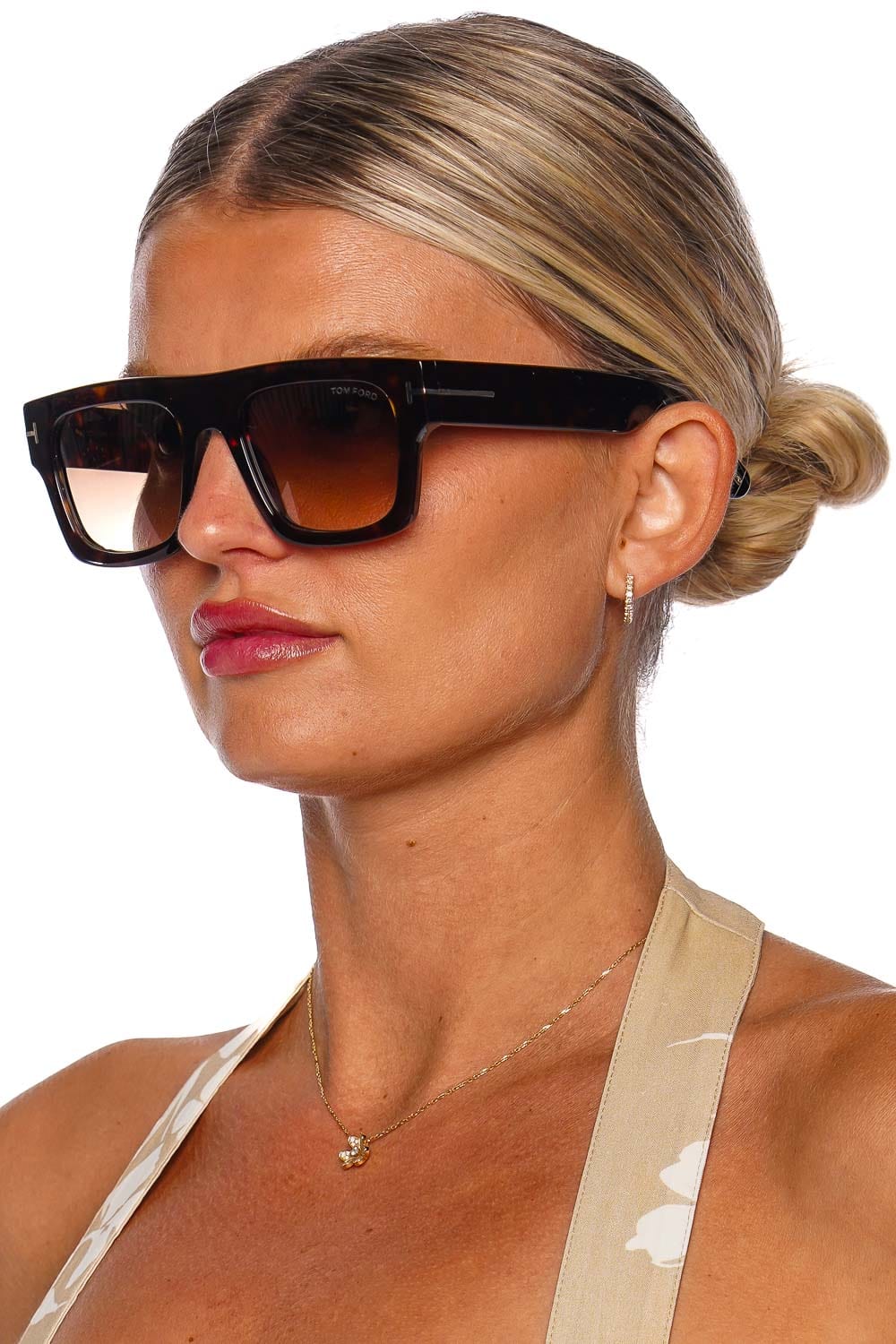 Tom Ford Eyewear Fausto Dark Havana Acetate Sunglasses