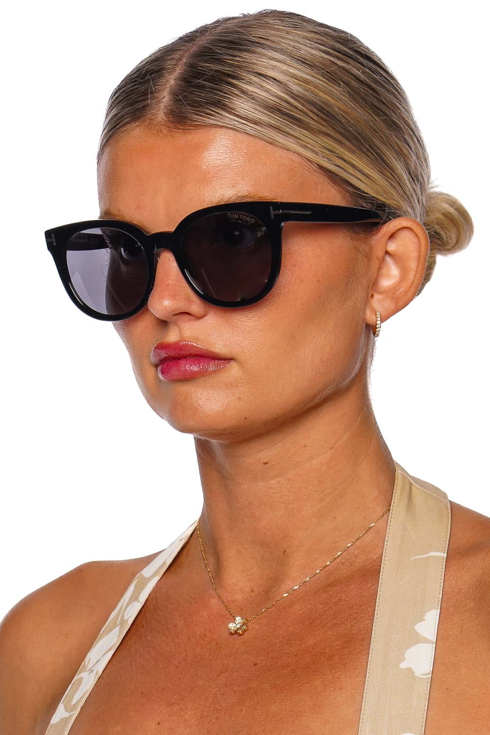 Tom Ford Eyewear Moira Black Acetate Sunglasses