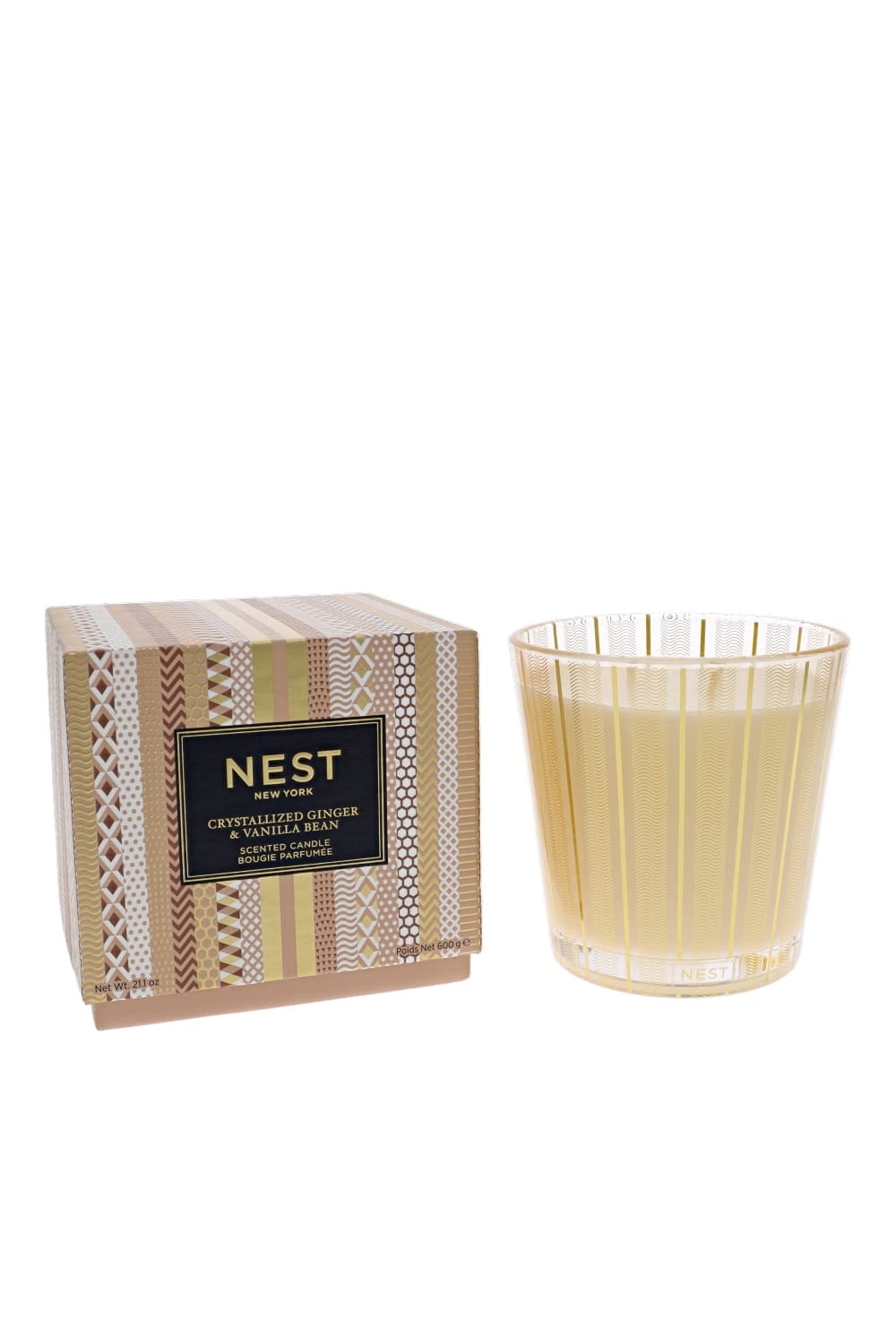 Nest Crystalized Ginger & Vanilla Bean 3 Wick Candle