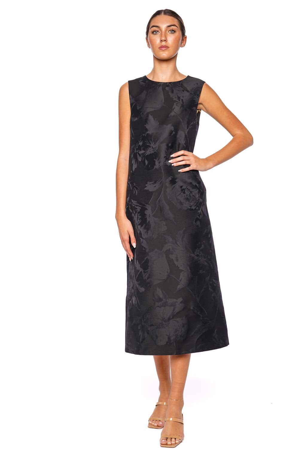 La Double J Sylph Jacquard Column Midi Dress
