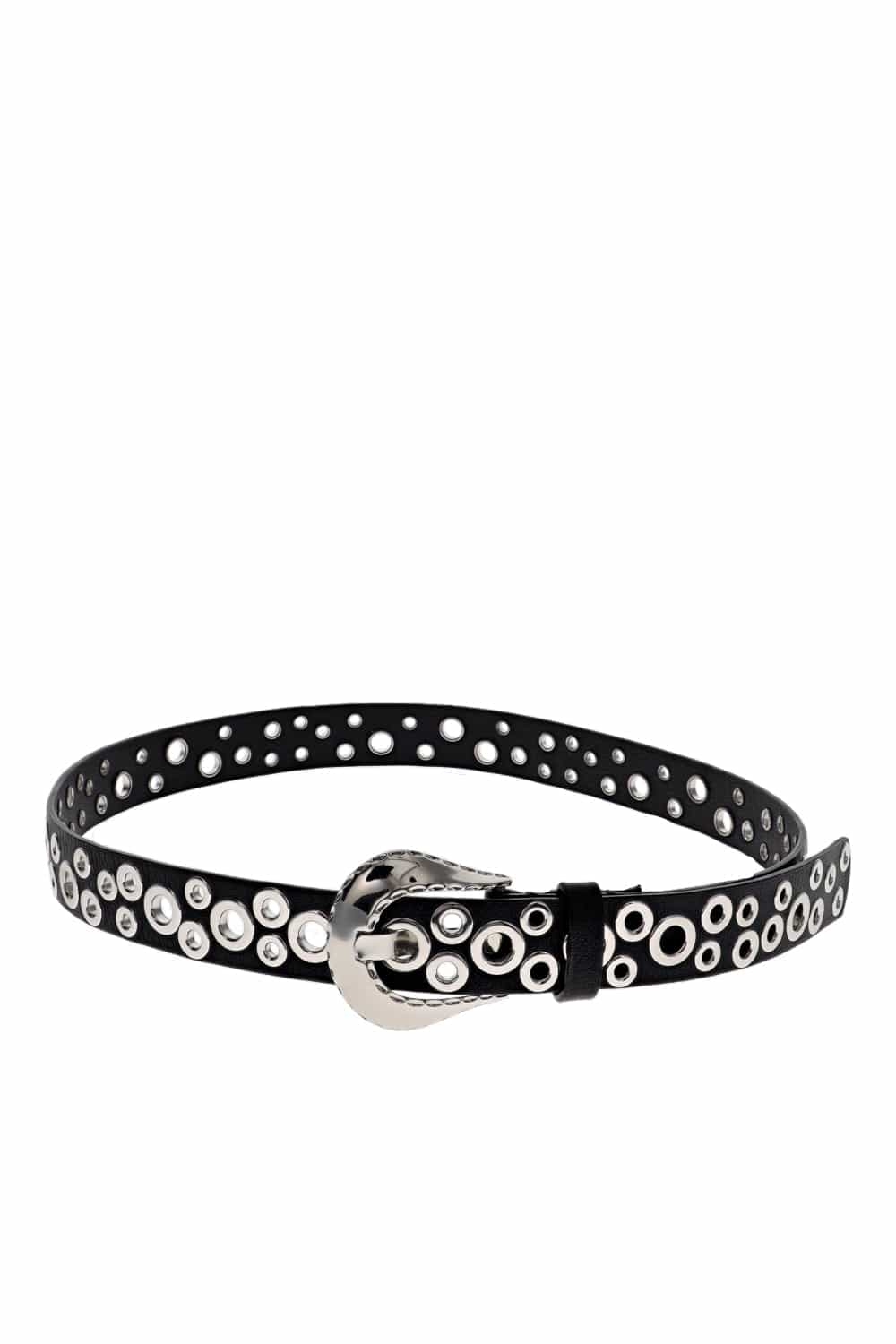 Golden Goose BELT NEW TEX BUCKLE WITH STUDS GWA00697.A000692.90100 BLACK