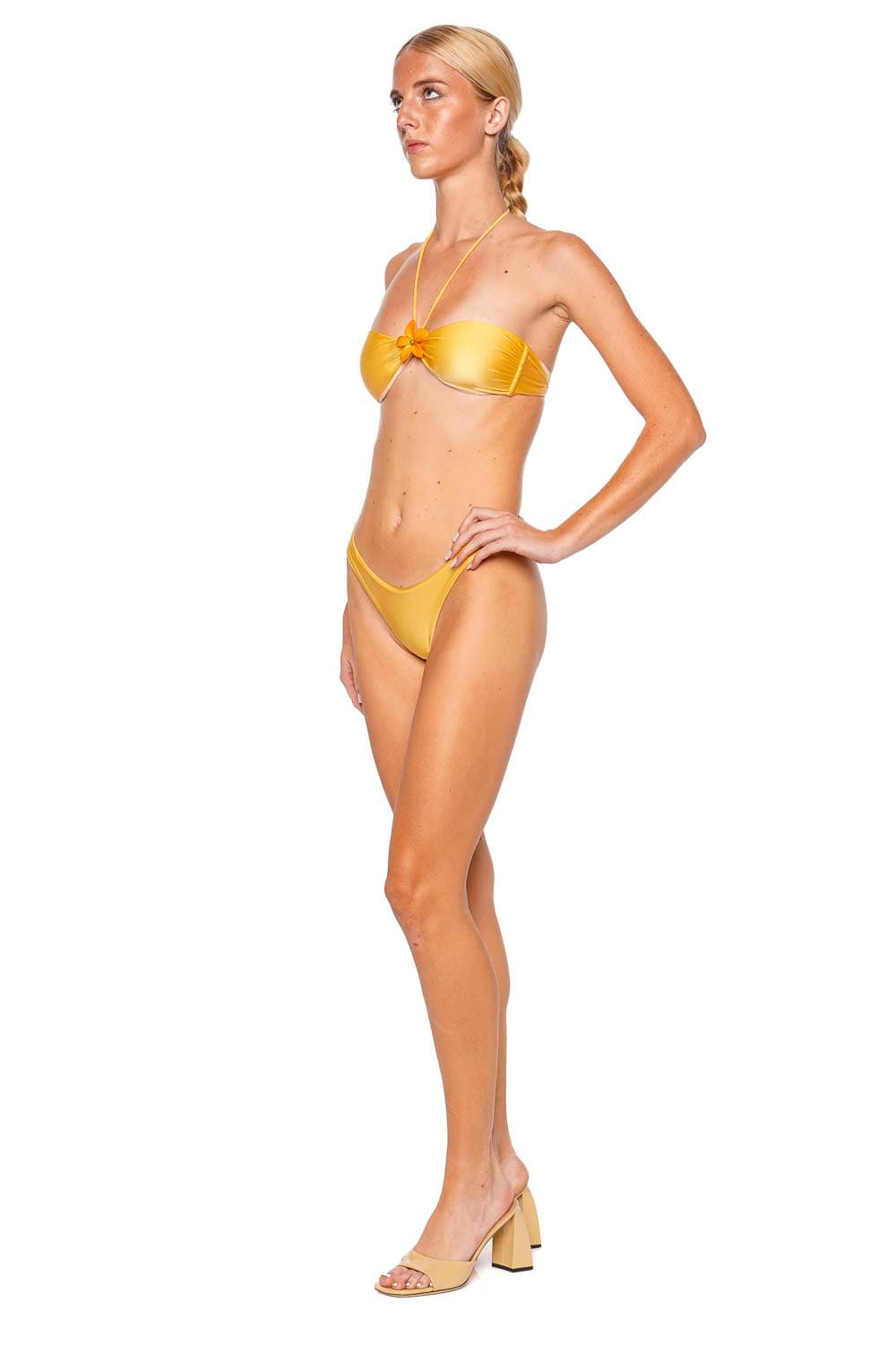 Leslie Amon Maui Bandeau Halter Bikini Set