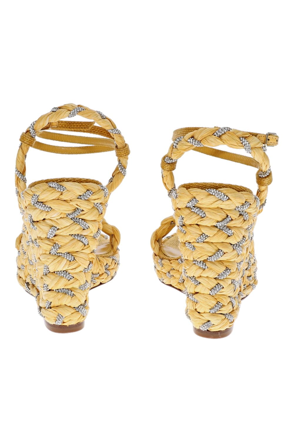 AQUAZZURA COSTERIA CRYSTAL WEDGE 120 COTHIGW0-RFF LEMONADE