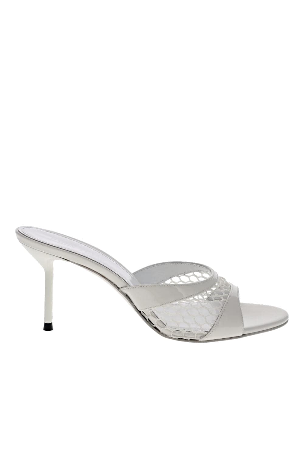 Paris Texas Lidia White Leather Slingback Heel
