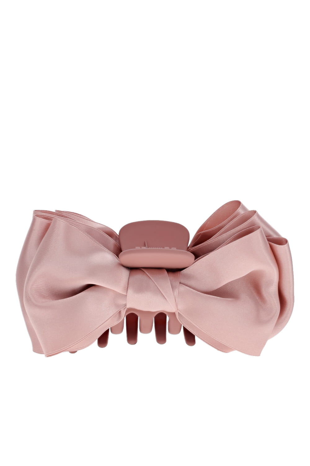 Jennifer Behr Agatha Rose Satin Bow Jaw Clip