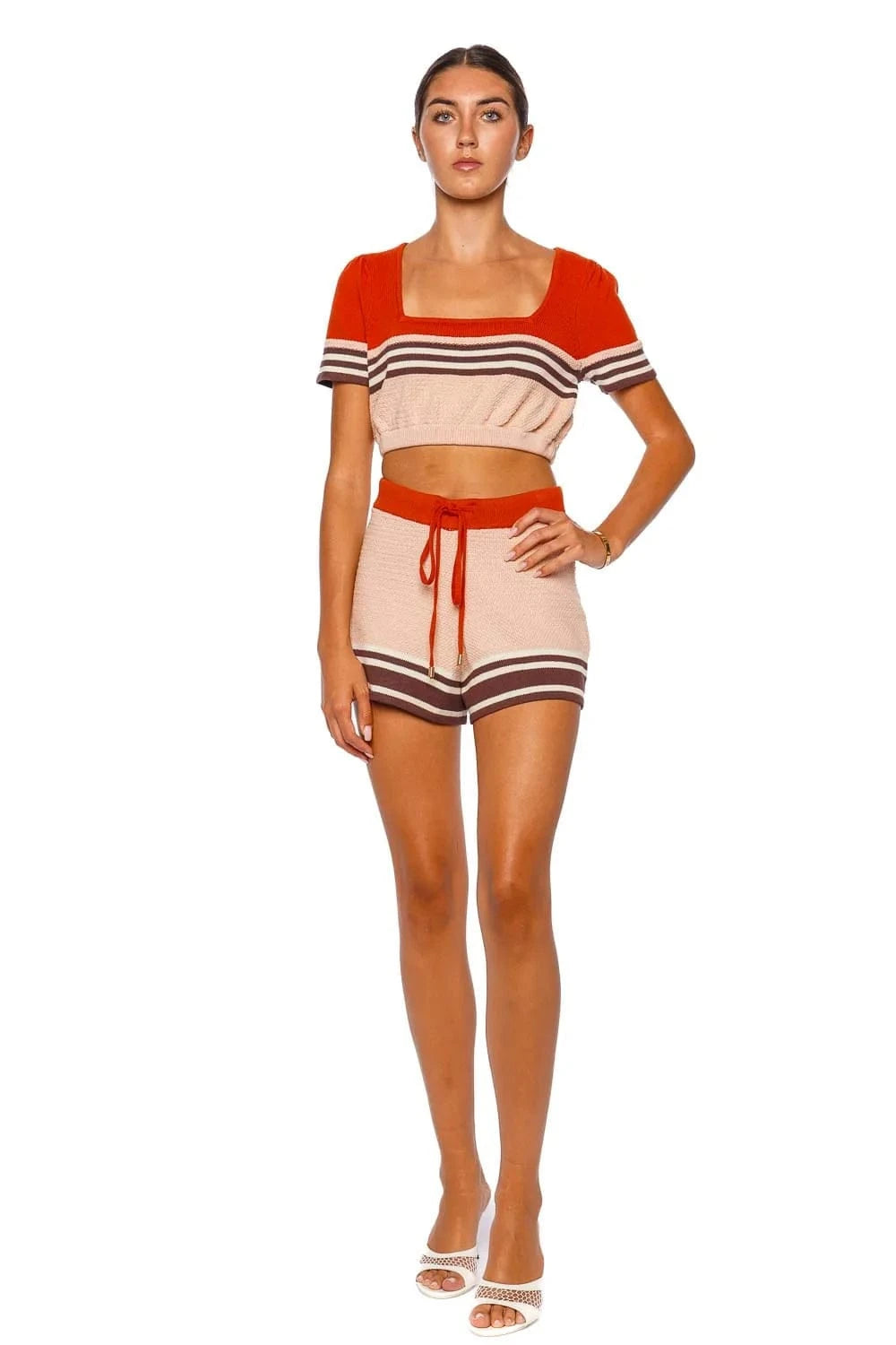 Ascension Stripe Knit Drawstring Short
Set