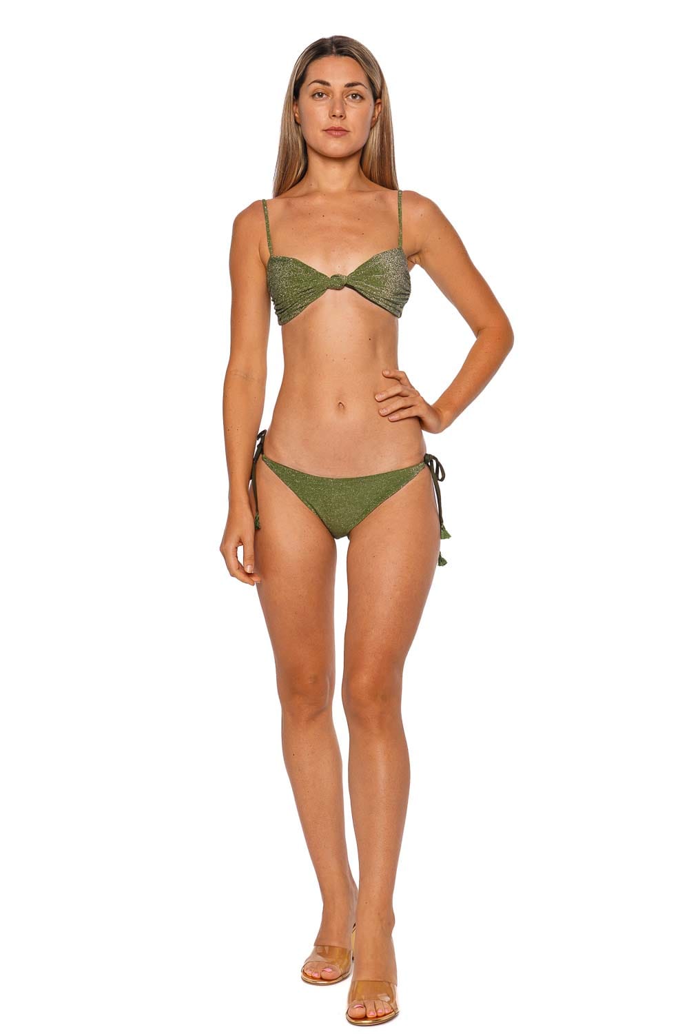 Johanna Ortiz Shimmering Sagrado Side Tie Bikini Bottom