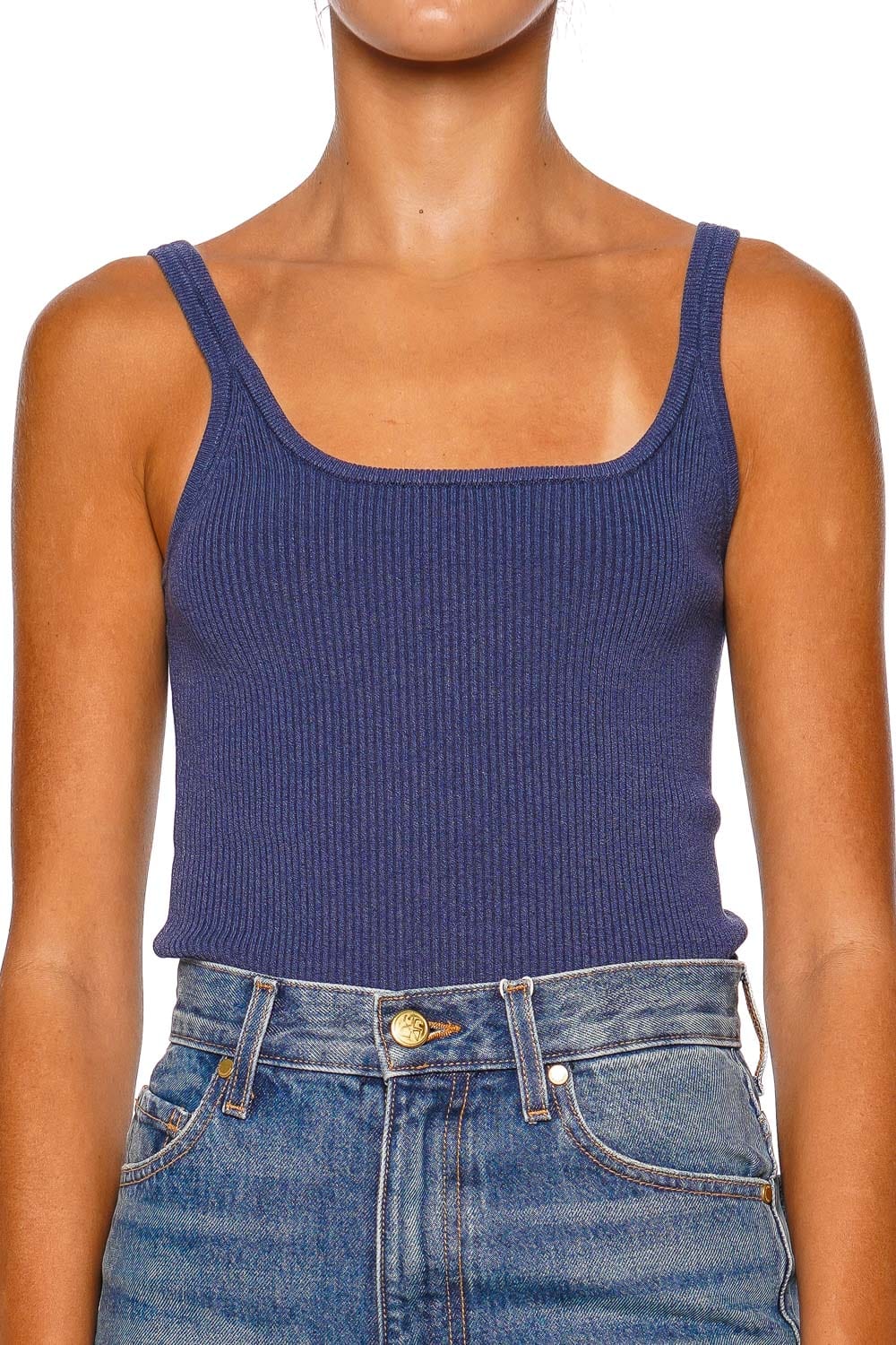 Aje. Emma Knit Tank 25PF1251 SLATE