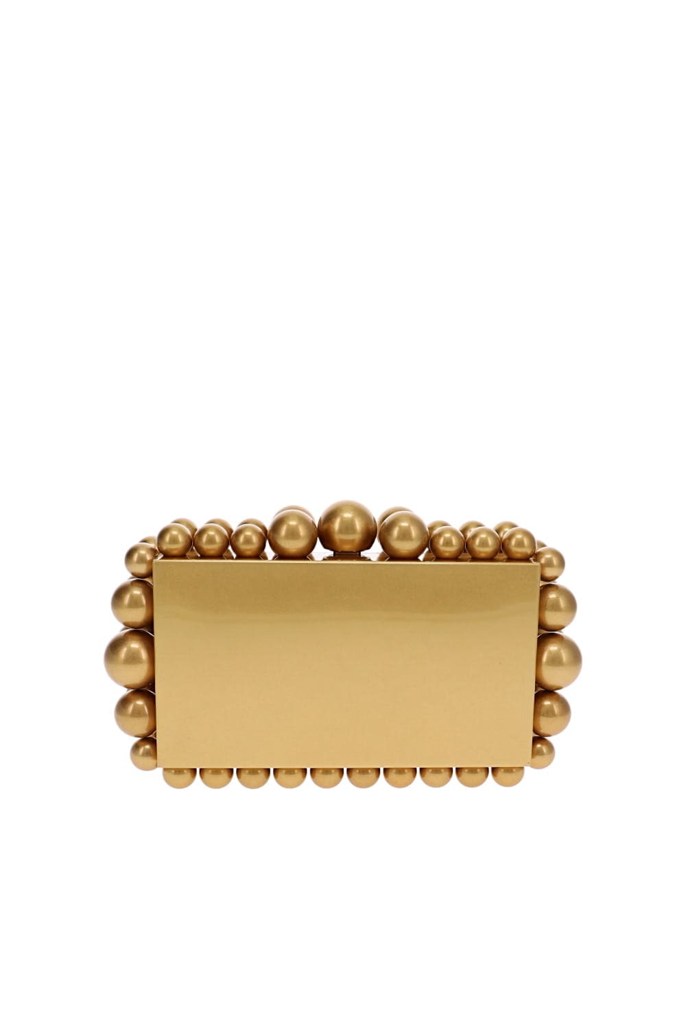 Cult Gaia Eos Antique Brass Box Clutch