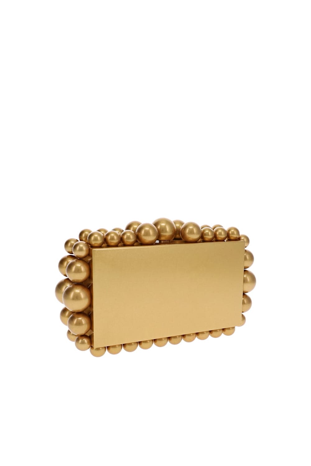Cult Gaia Eos Antique Brass Box Clutch