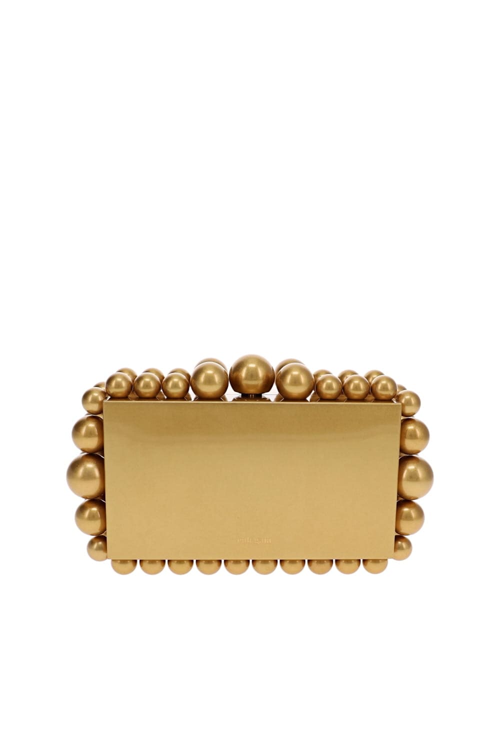 Cult Gaia Eos Antique Brass Box Clutch