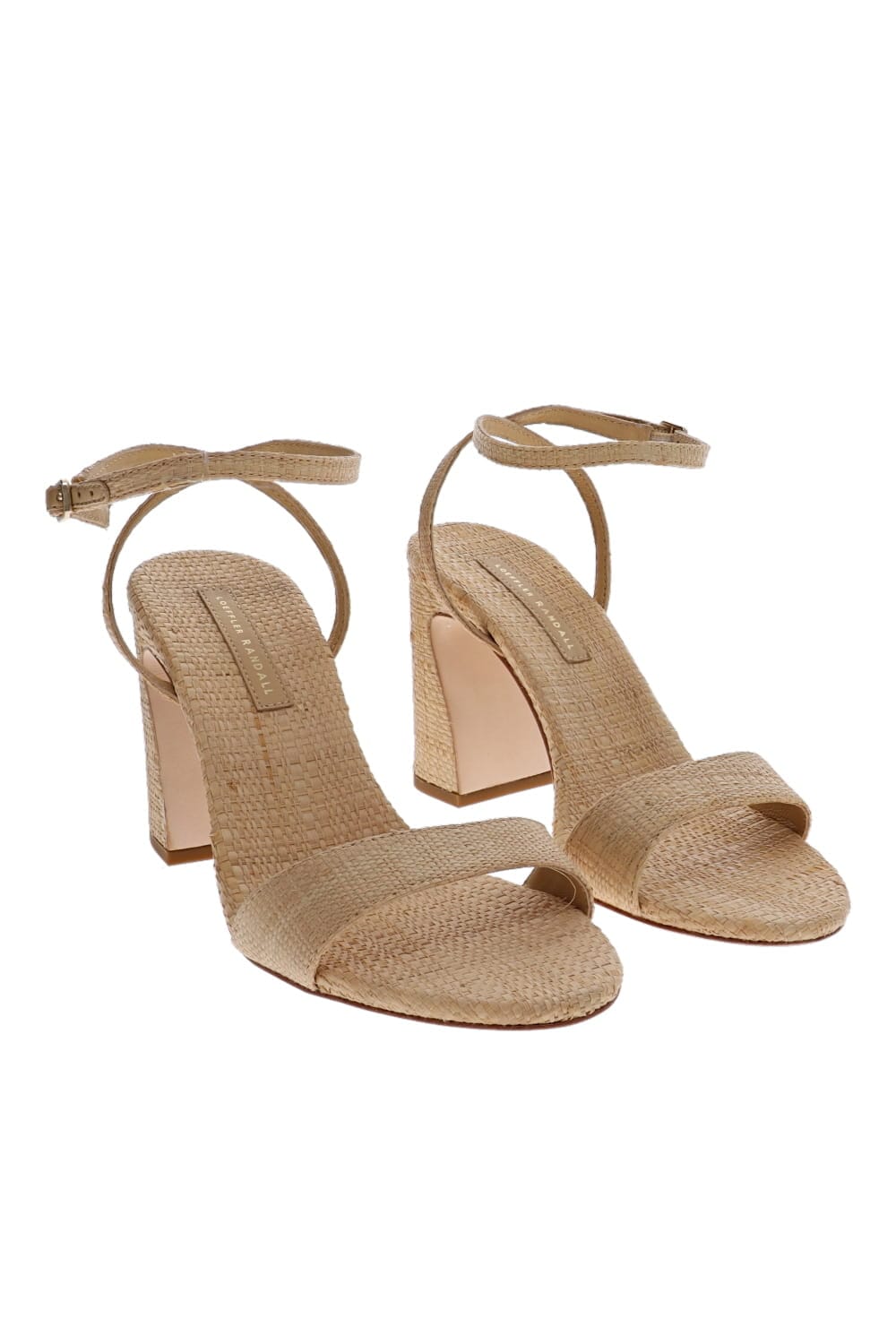 Loeffler Randall Malia Natural Raffia Leather Sandal