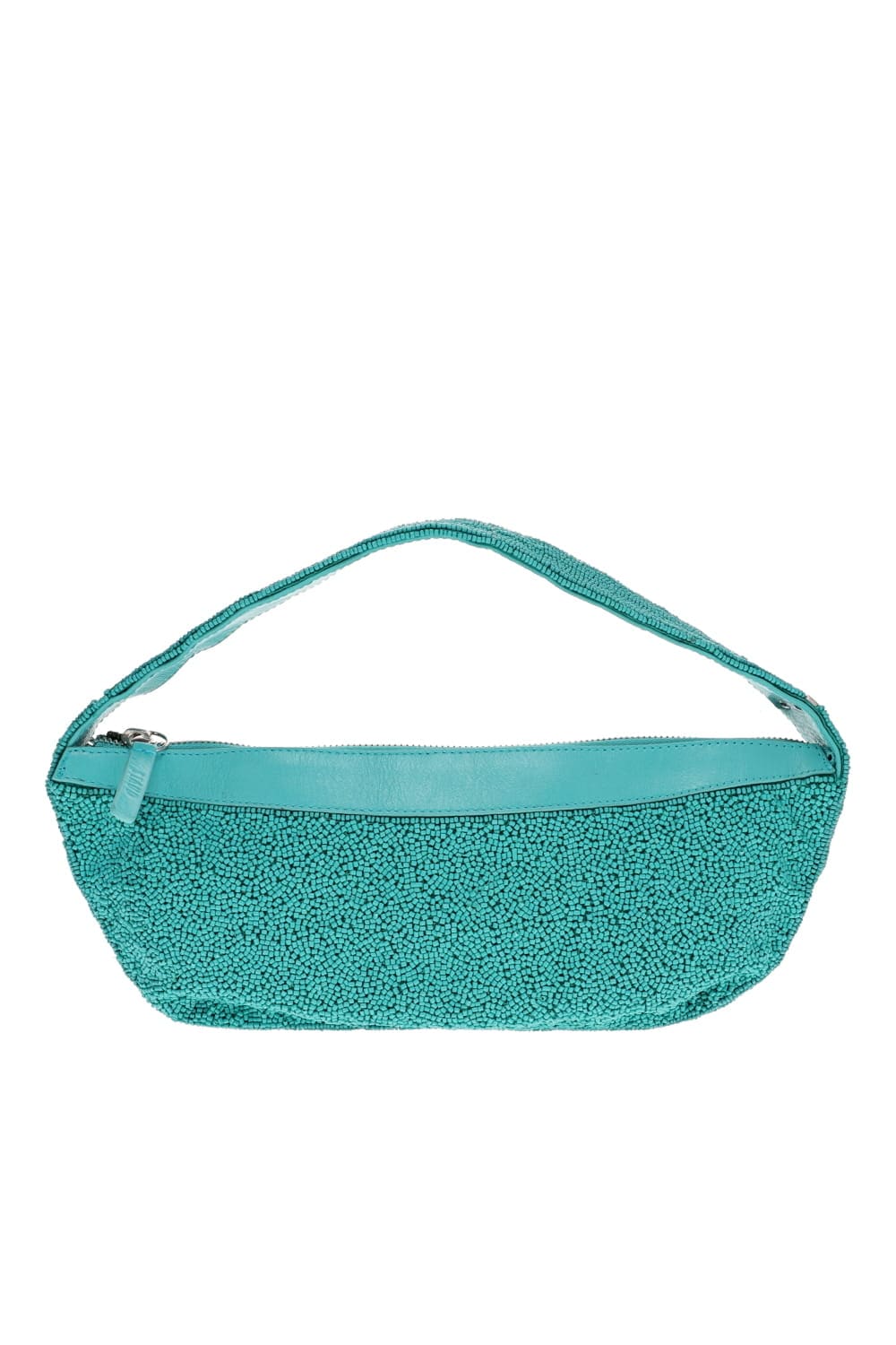 Staud Demy Teal Beaded Shoulder Bag