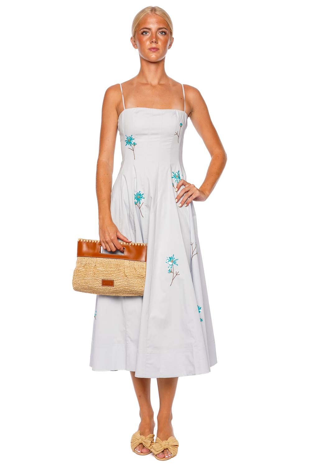 Staud WYLIE DRESS R25P2321EP DANDELION SKY