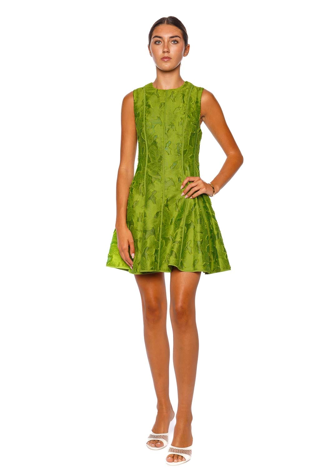 SIMKHAI Sylvia Floral Jacquard Mini Dress