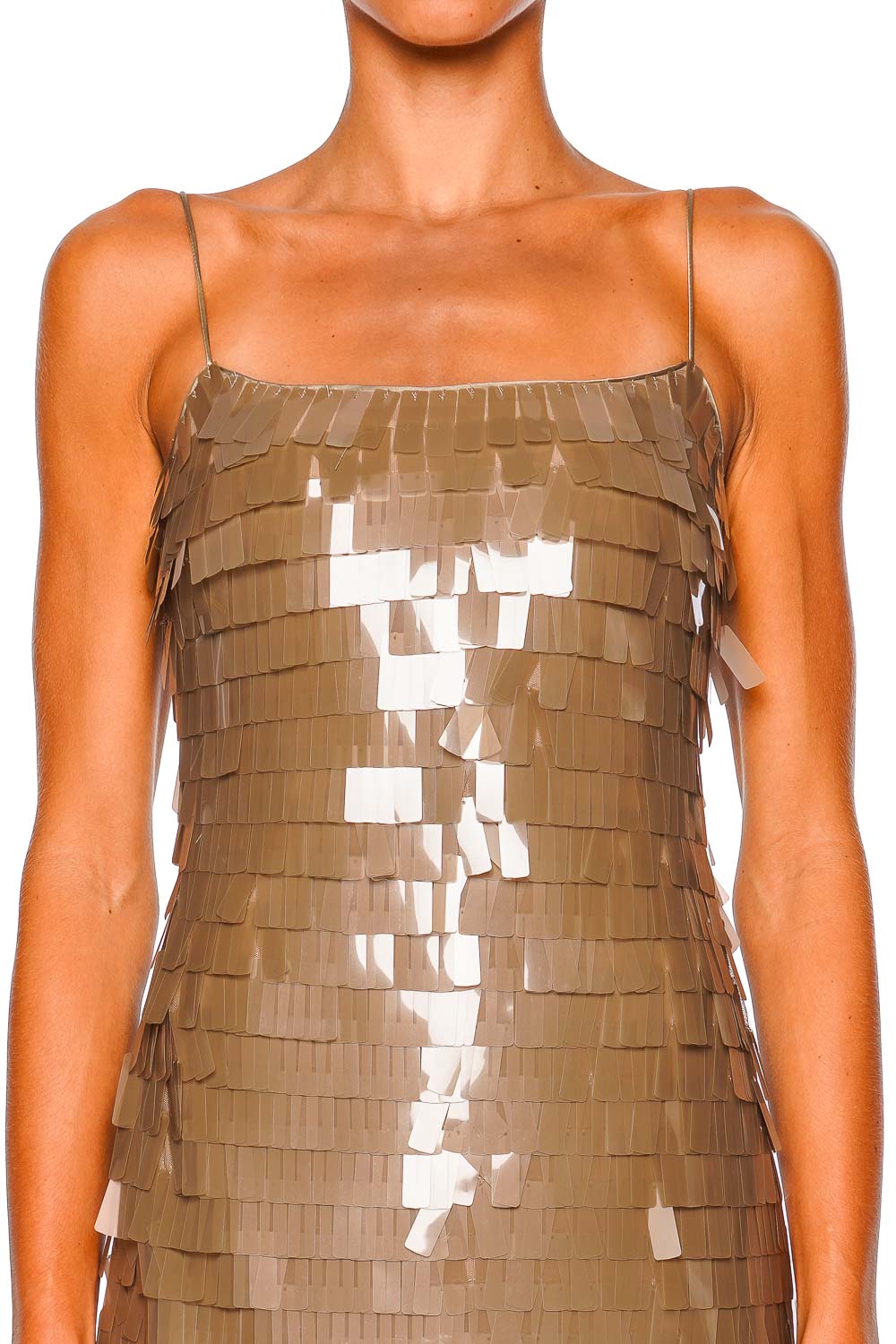 Staud Mesa Riverstone Sequin Combo Maxi Dress