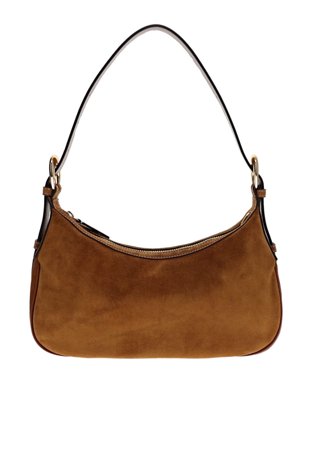 Staud Pine Tan Suede Leather Shoulder Bag