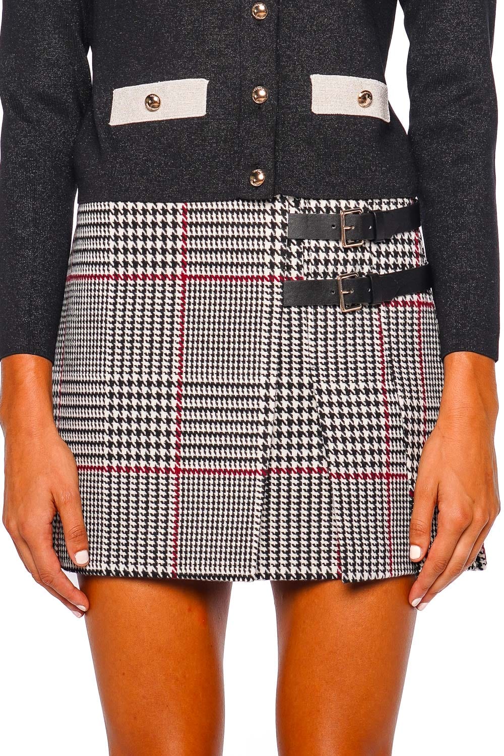 Retrofête Farrimma Glen Plaid Pleated Mini Skirt