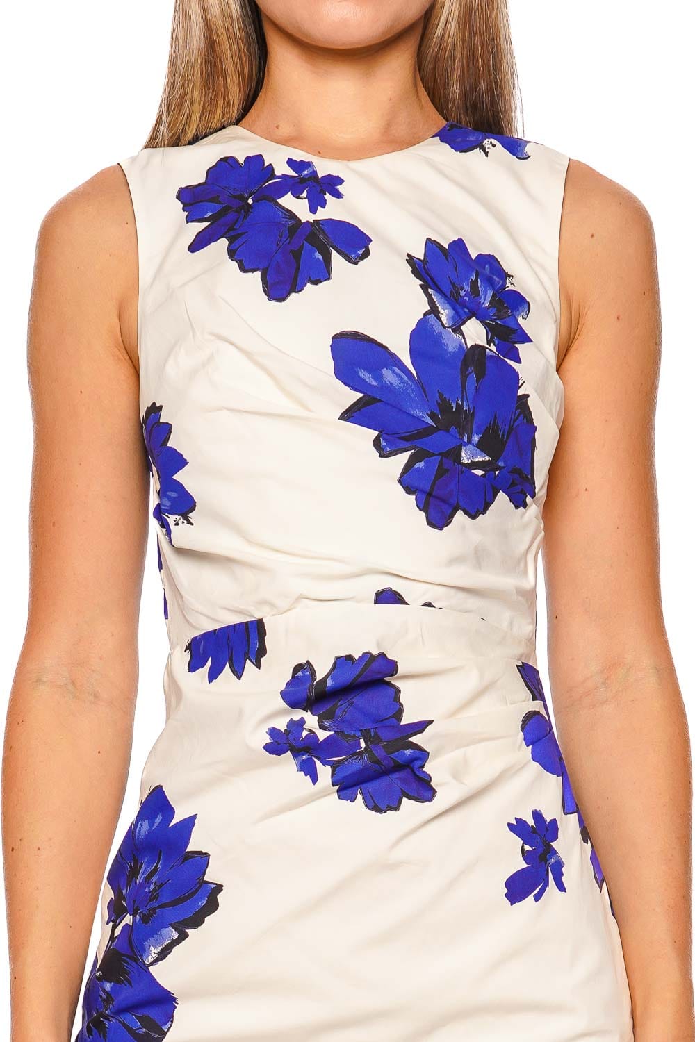 Shona Joy Enya Draped Midnight Wallflower Mini Dress