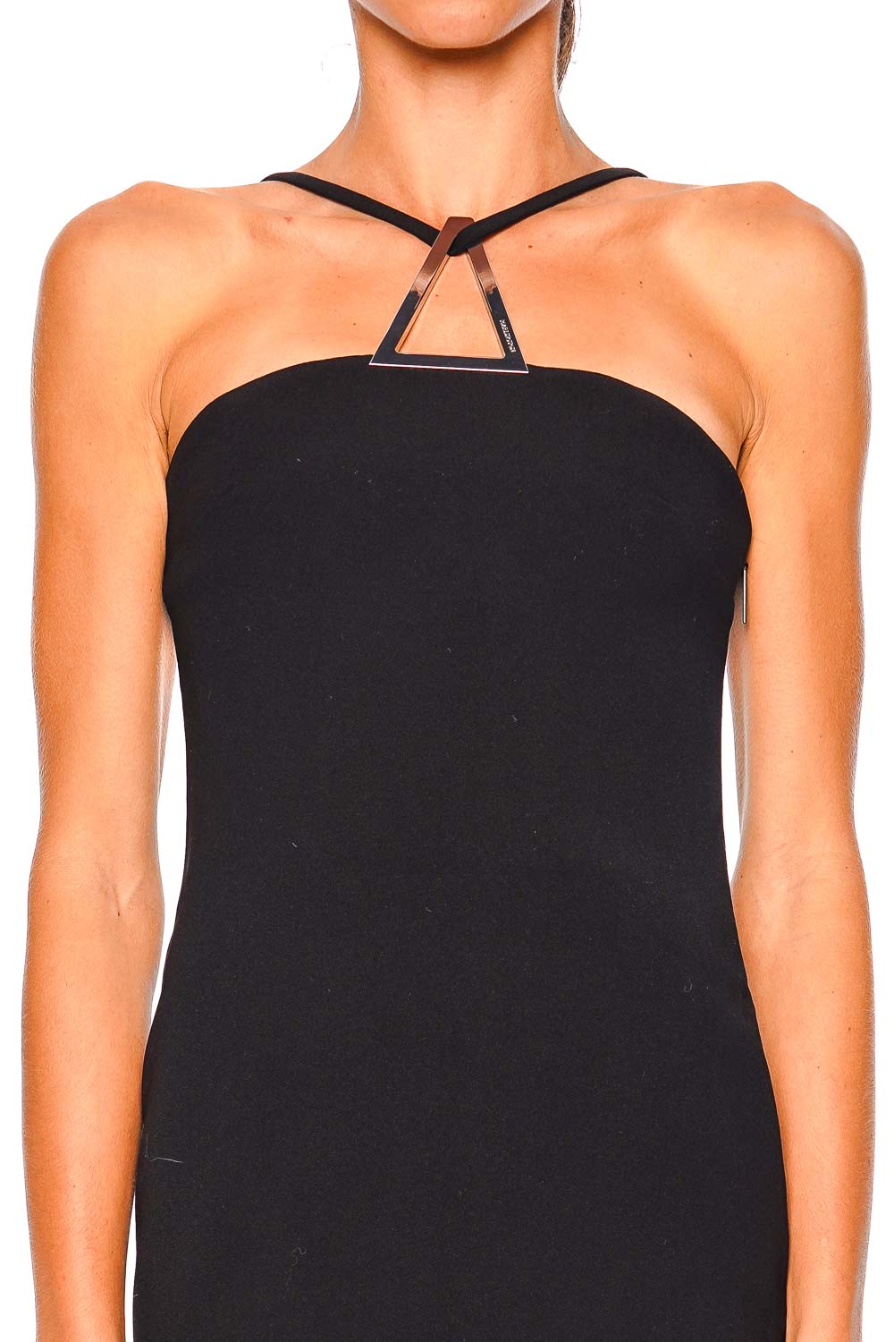 16ARLINGTON Nolo Nero Halter Strapless Mini Dress