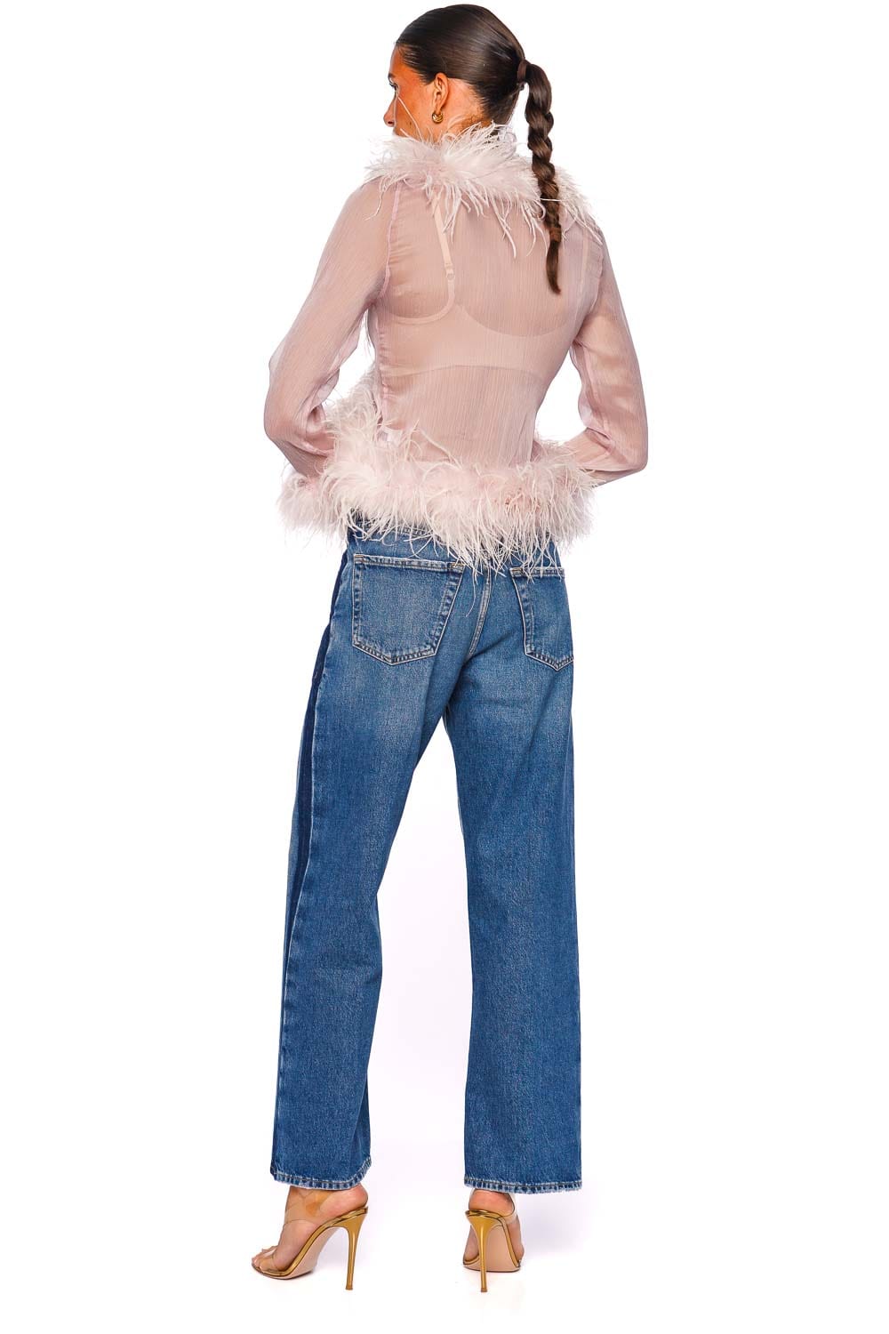 Citizens of Humanity Lindz Low Rise Easy Straight Tux Stripe Jean