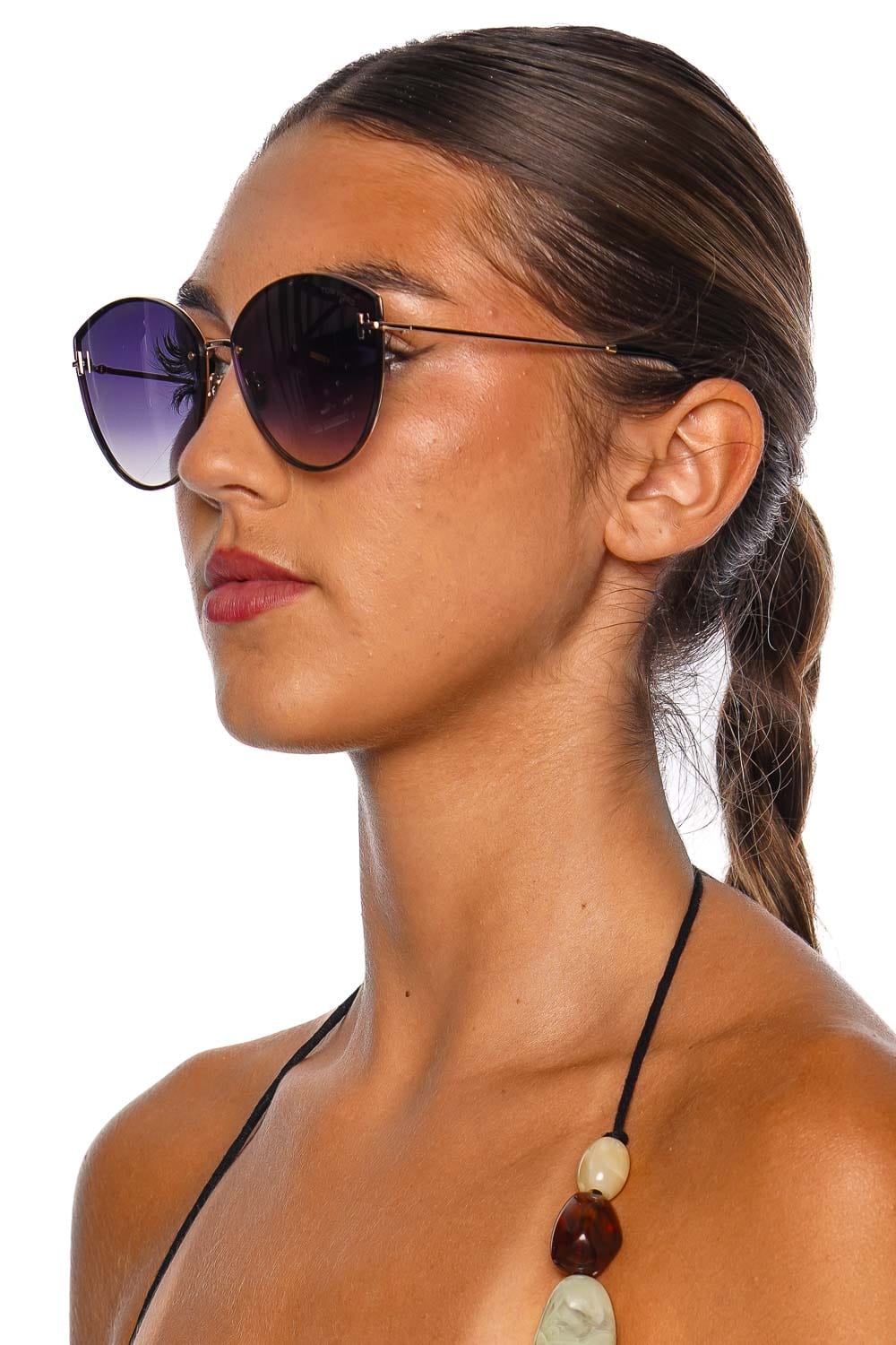 Tom Ford Eyewear Evangeline Gradient Cat Eye Sunglasses