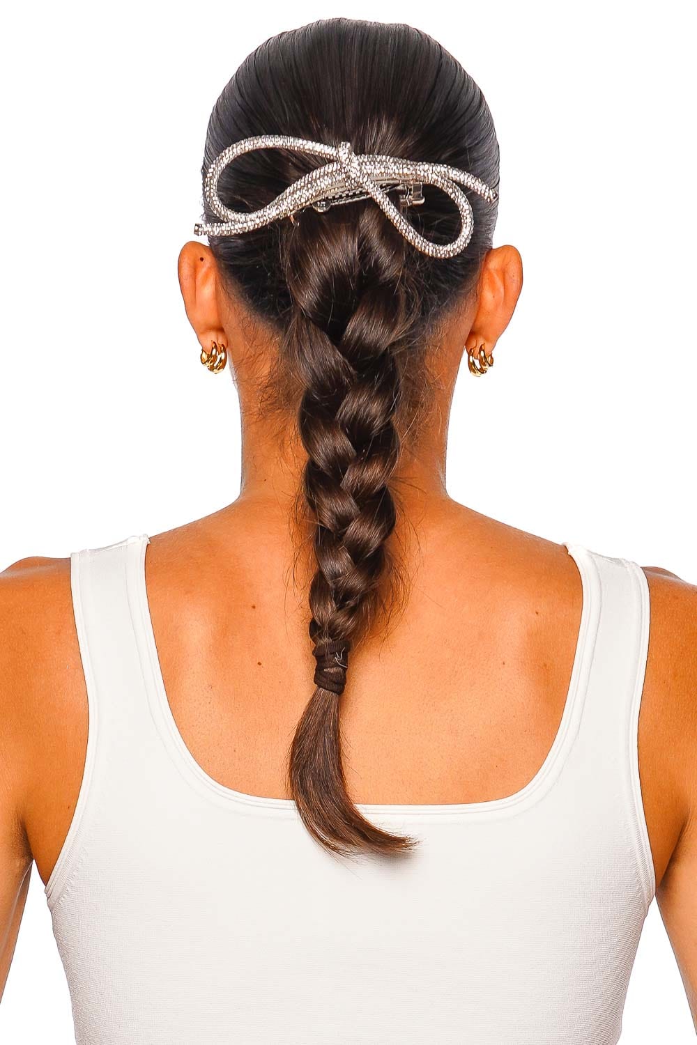 Lelet NY Sasha Crystal Bow French Barrette