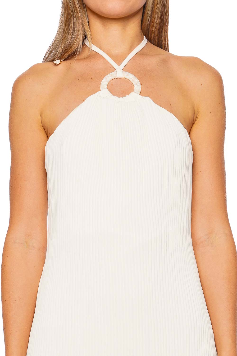 BAOBAB Coco Ivory Halter Mini Dress