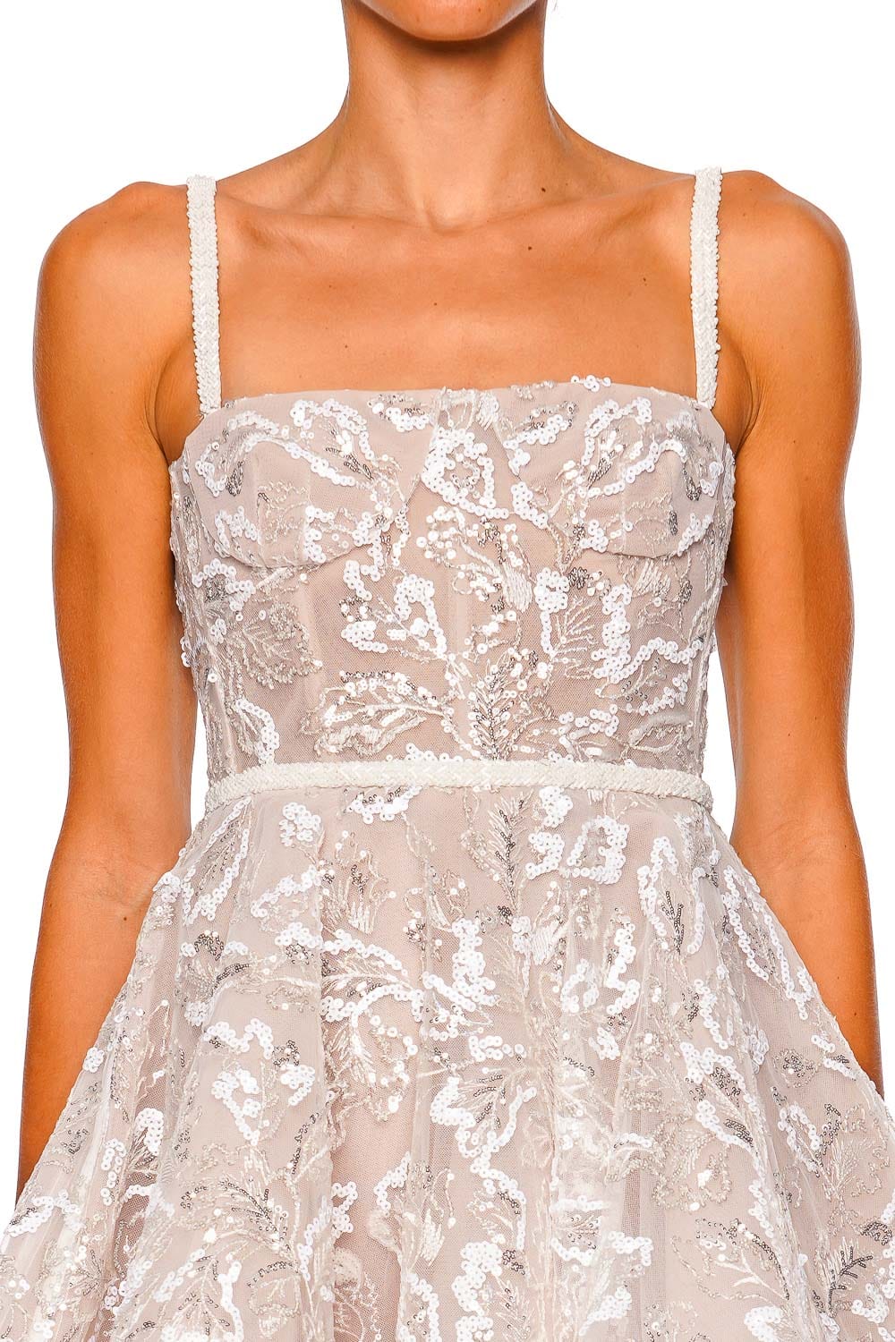 Bronx and Banco Midnight Bridal Sequin Bustier Mini Dress
