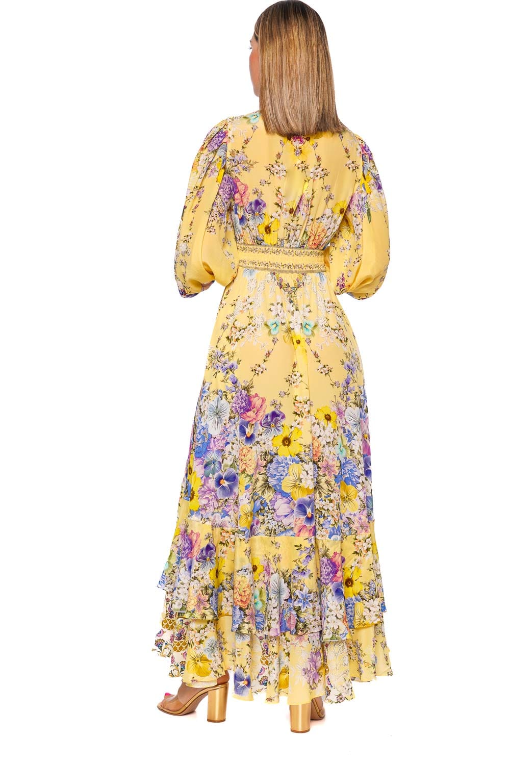 Camilla Darling Buds Long Sleeve Buttoned Maxi Dress