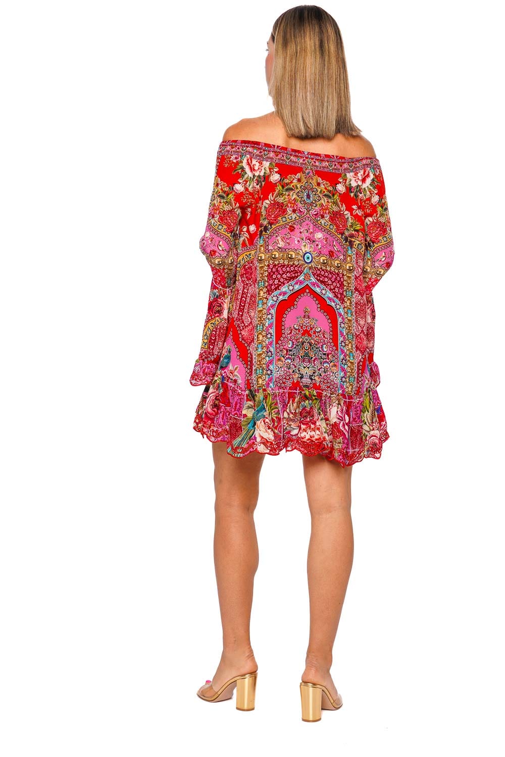 Camilla Heirloom Empire A Line Frill Mini Dress