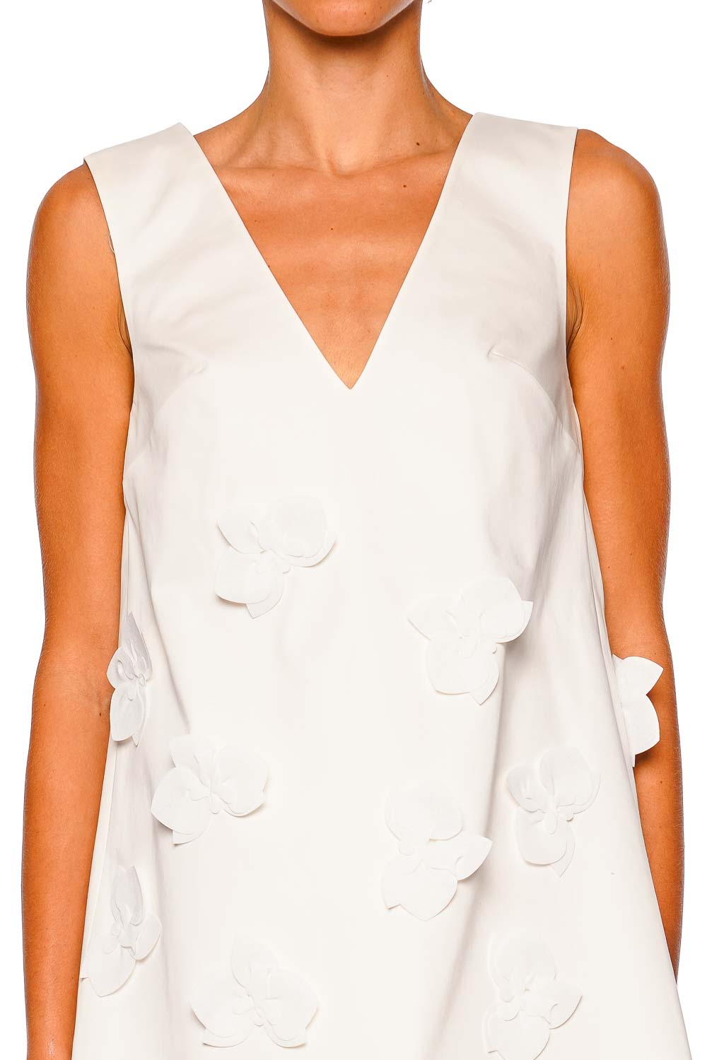 CLEA Liana Off-White Sleeveless Mini Dress