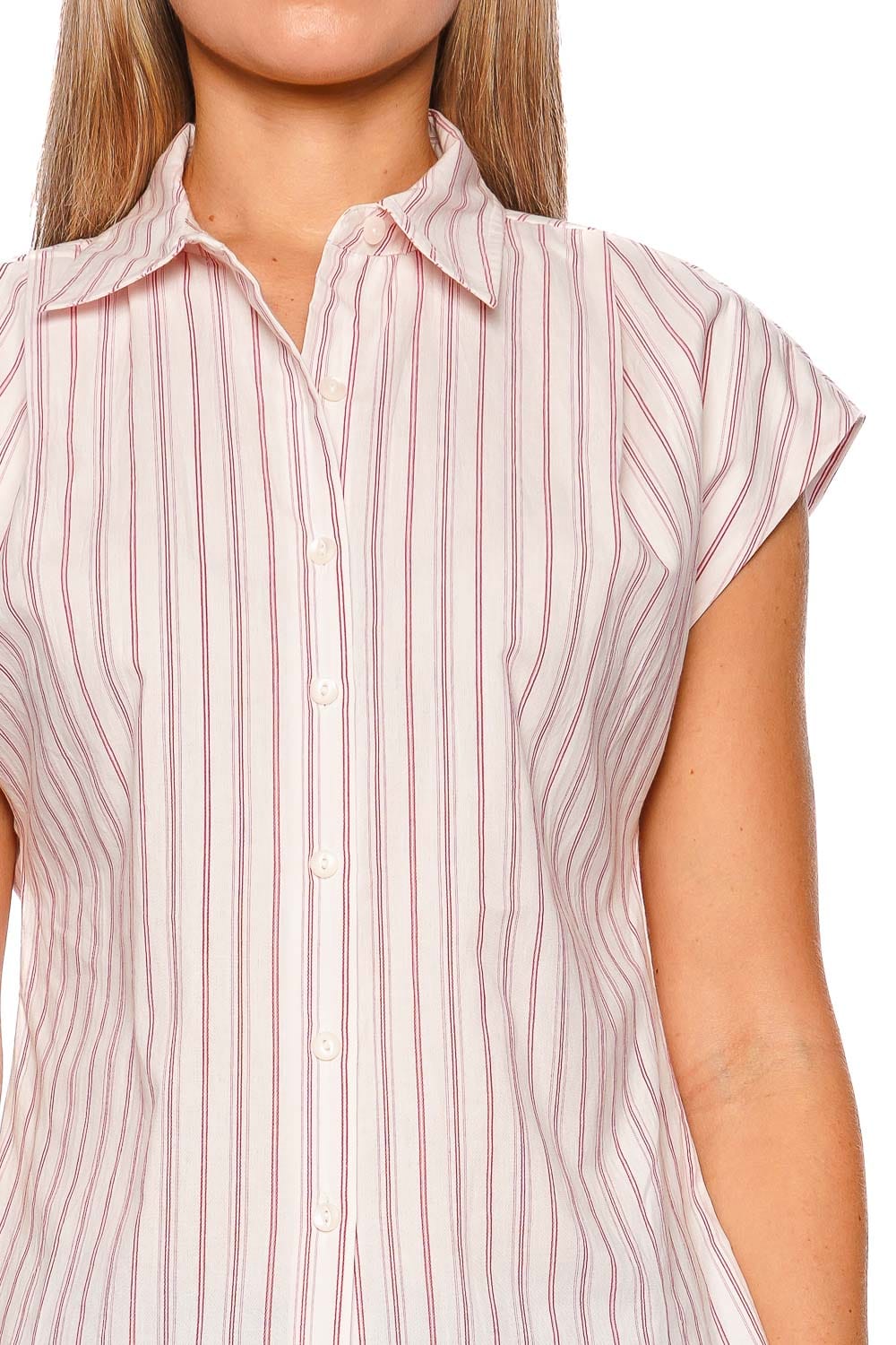 MOTHER Denim The Cap Game Line Breaker Button Down Shirt