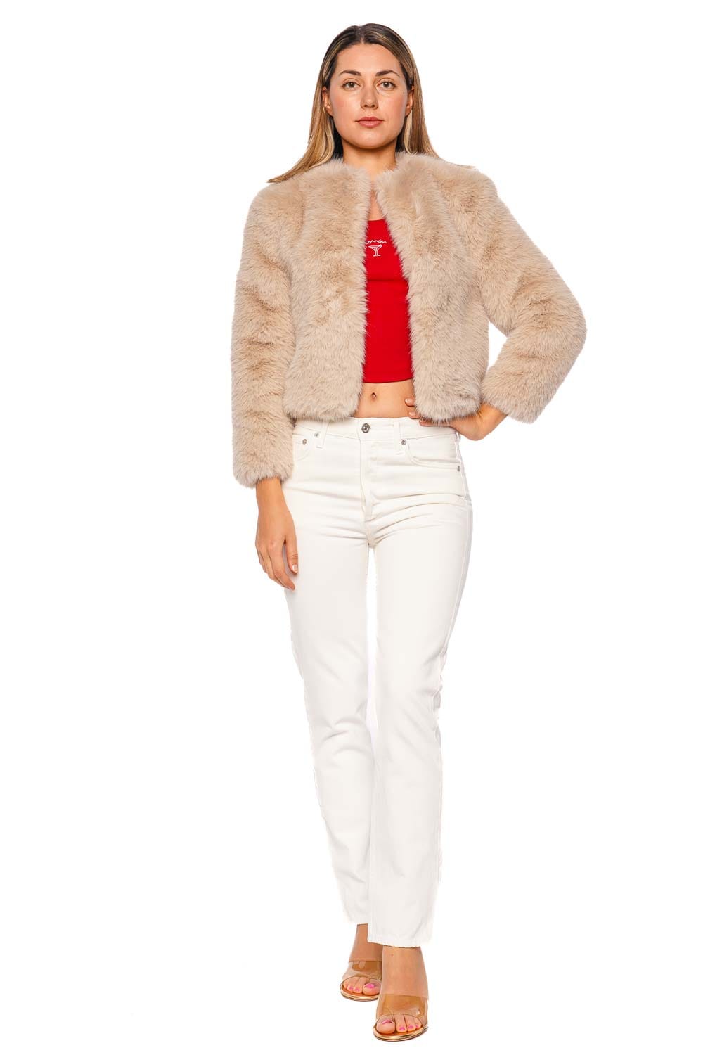 MOTHER Denim The Polar Opposite Faux Fur Jacket