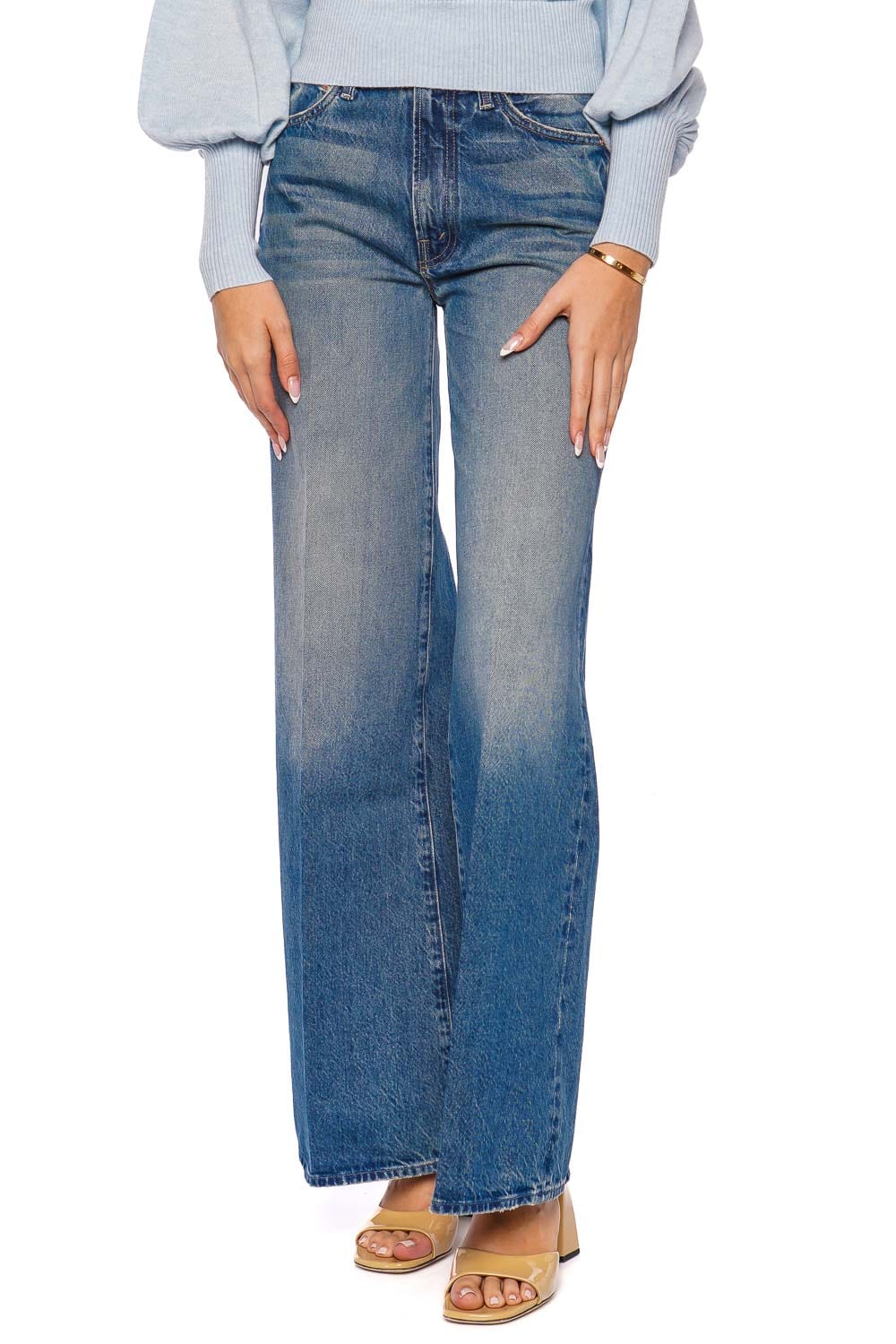 MOTHER Denim Remember When Wide-Leg Denim Jeans