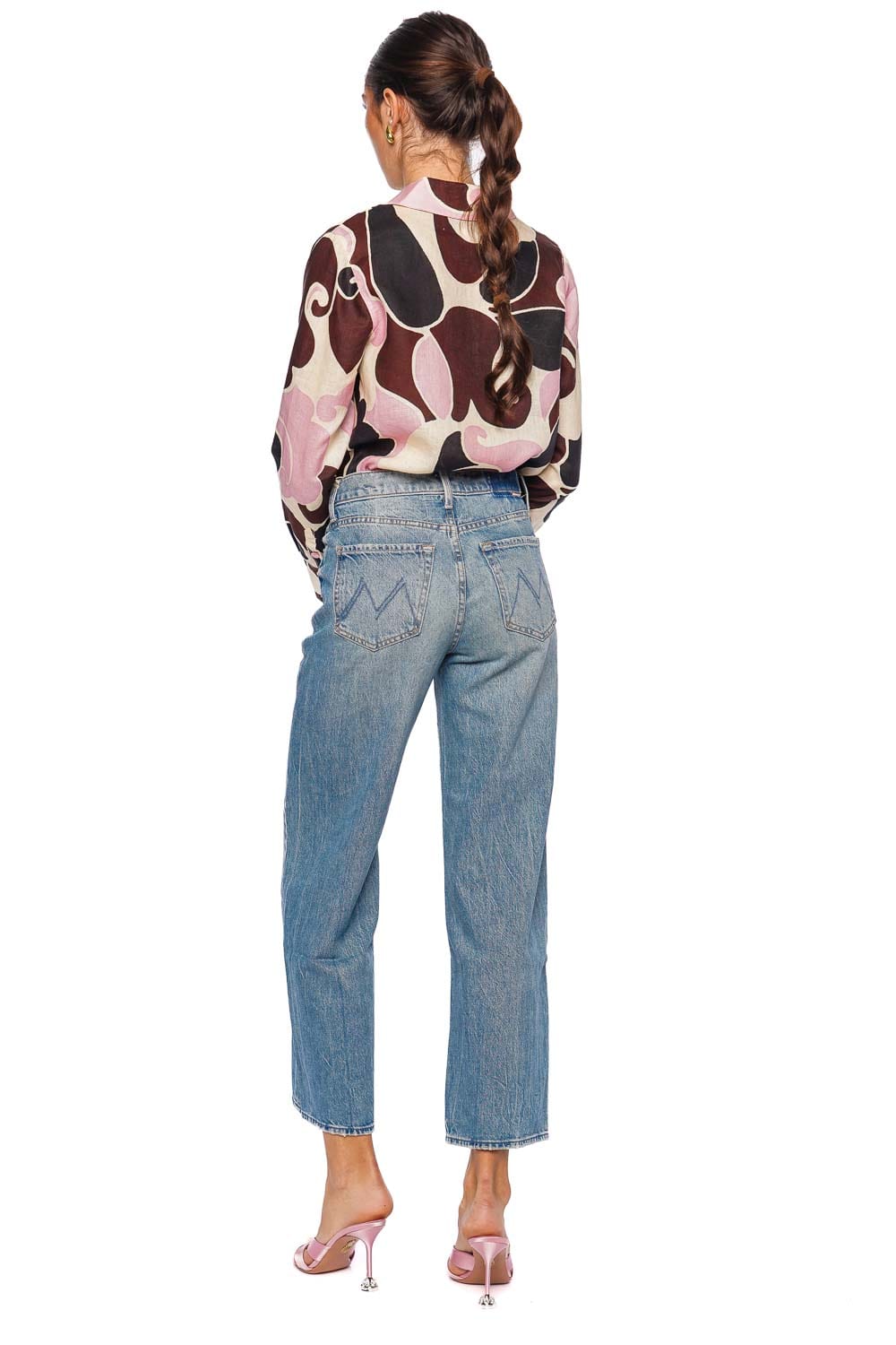 MOTHER Denim The Dodger Folk Star High-Waist Denim Jeans