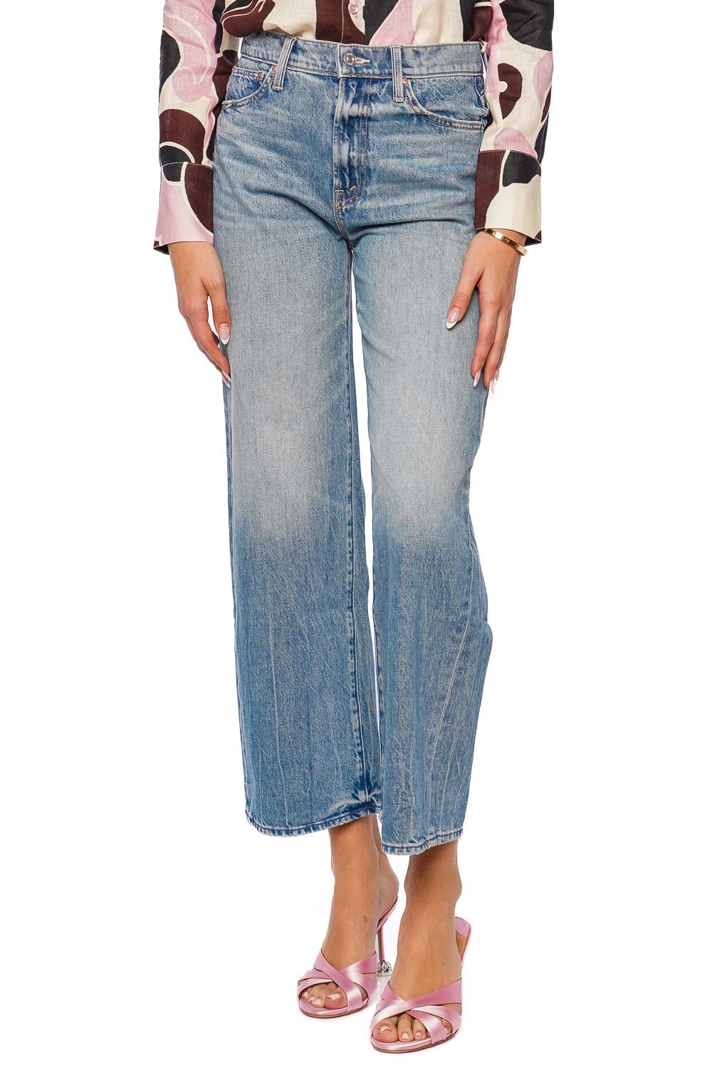 MOTHER Denim The Dodger Folk Star High-Waist Denim Jeans