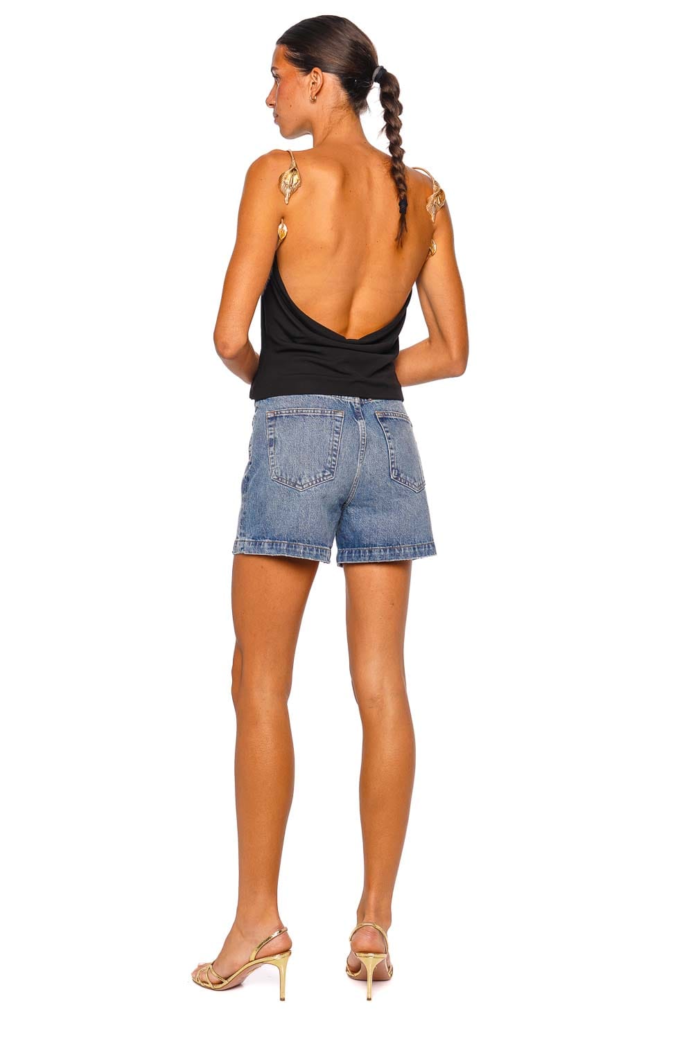 Cult Gaia Isiah Calla Lily Open Back Top