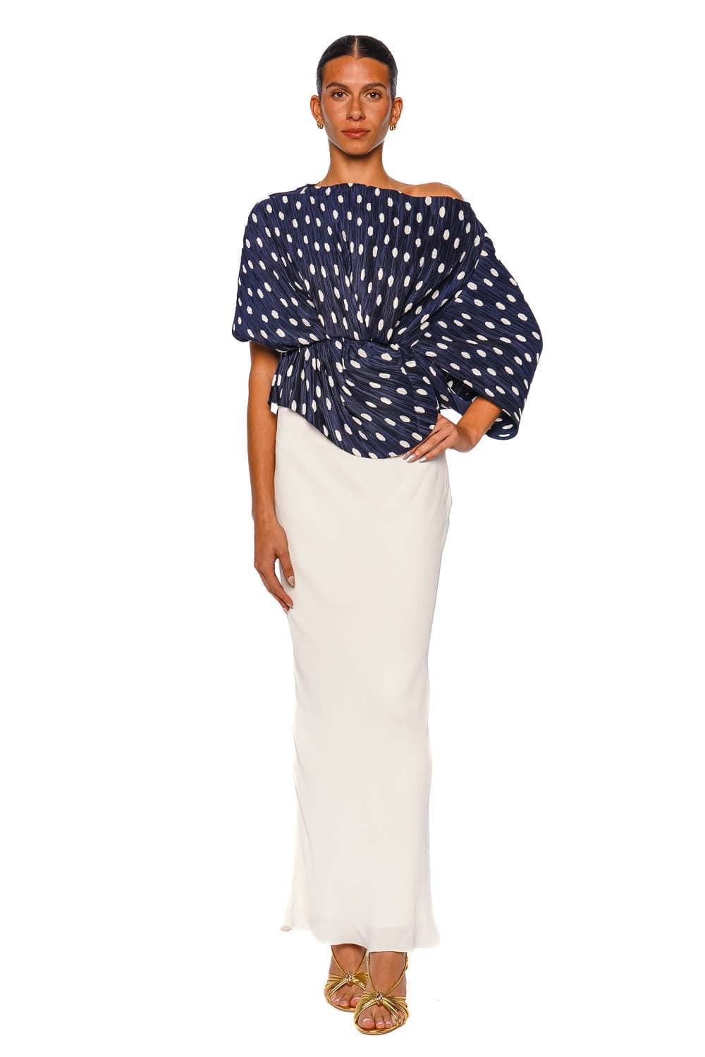 Cult Gaia Chantel Off White Maxi Skirt