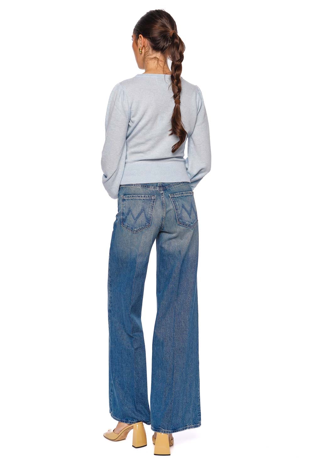 Cara Cara Ezra Light Blue Long Sleeve Wrap Top