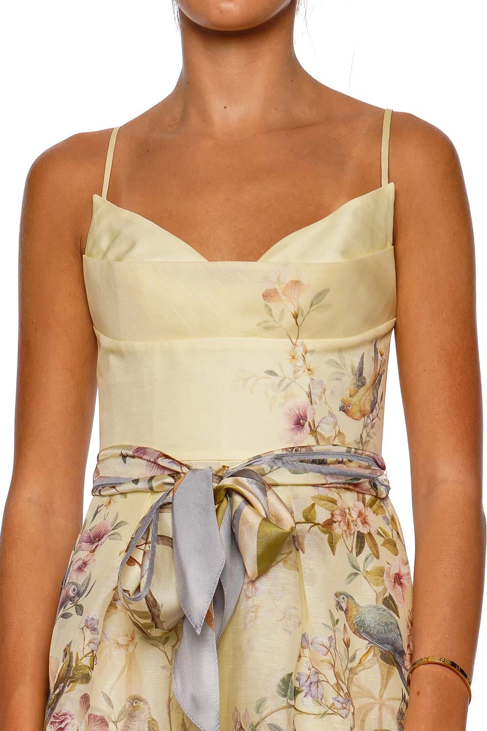 ZIMMERMANN Rebellion Lemon Aviary Printed Playsuit