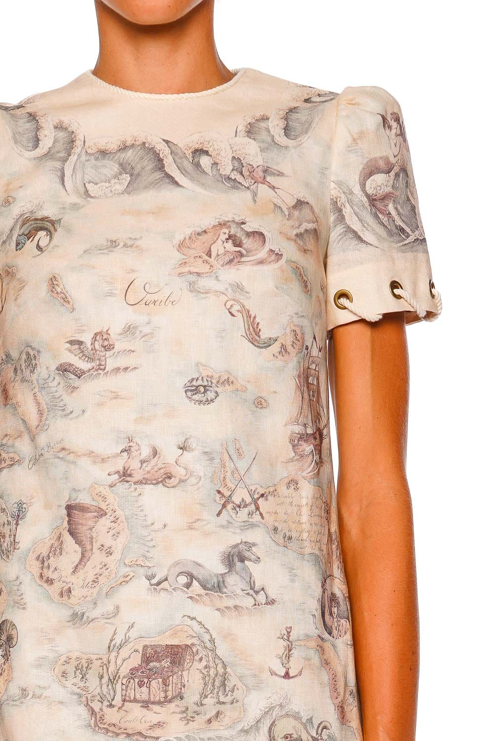 ZIMMERMANN Rebellion Rope Treasure Map Mini Dress