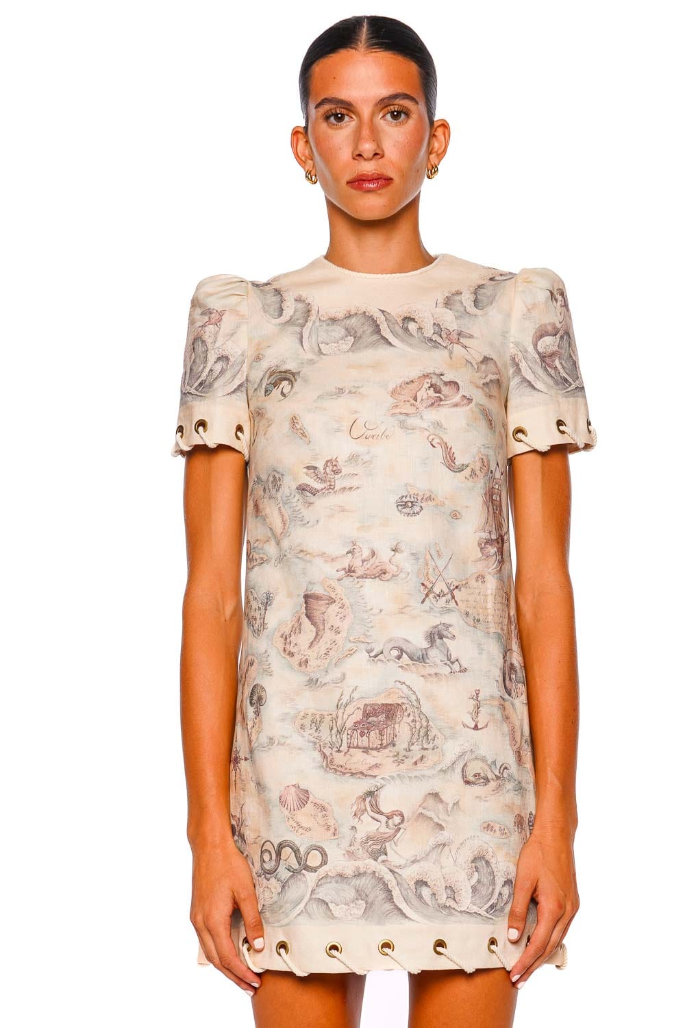 ZIMMERMANN Rebellion Rope Treasure Map Mini Dress