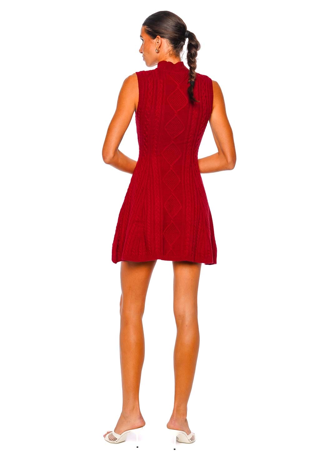 Staud Rouge Sleeveless Charade Sweater Mini Dress